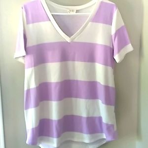 BiBi striped t shirt M 🩷🩷🩷🩷